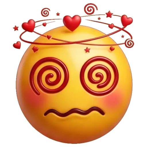 Cute smiley face, stickers, Whatssapp stickers, love, kiss me, valentine, love confused